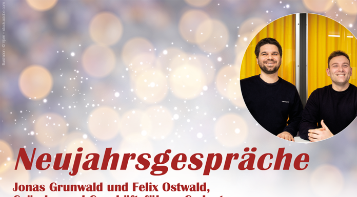 „Es hilft sehr, sich mit gestandenen Unternehmern auszutauschen“ Neujahrsgespräch mit Jonas Grunwald und Felix Ostwald, Codept
