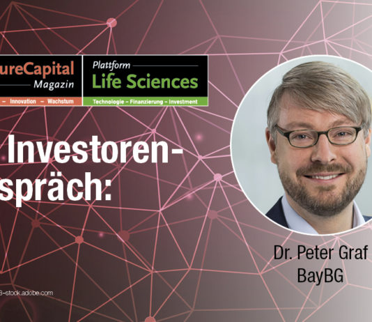 Dr. Peter Graf, Investmentmanager Venture Capital, BayBG: „Wir verfolgen einen langfristigen und kooperativen Ansatz“