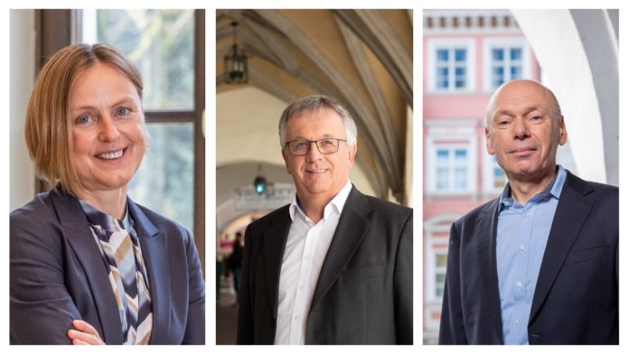 Monika Steger, Roman Huber, Dr. Georg Ried, Bayern Kapital (v.l.n.r.)