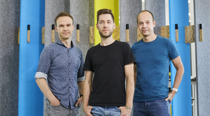 v.l.n.r.: Frank Wolf (Gründer und CMO von Staffbase GmbH), Dr. Martin Böhringer (Gründer und CEO von Staffbase GmbH) und Dr. Lutz Gerlach (Gründer und COO von Staffbase GmbH)
