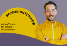 Sommerinterview mit Adrian Thoma, Mit-Initiator Gründermotor