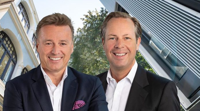 Neue Unternehmensnachfolge-Leitung bei BayBG Johannes Burbach und Justus Schmidtke (v.l.n.r.) übernehmen Unternehmensnachfolge-Leitung bei BayBG