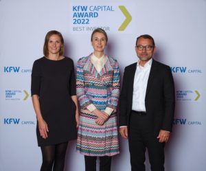 Theresa Bardubitzki (KfW Capital), Dr. Manon Sarah Littek (Green Generation Fund), Dr. Jörg Goschin (KfW Capital) (v.l.n.r.)