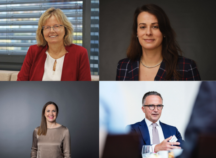 Markus Solibieda (BASF Venture Capital), Sigrid Rögner (IDS), Tanja Rosendahl (F-Log), Romy Schnelle (HTGF)