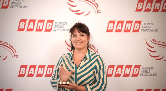 Katja Ruhnke als "Business Angel 2023" ausgezeichnet (c) BAND