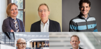 Monika Steger (Bayern Kapital), Dr. Wolfgang Hanrieder (ScaleUp-Fonds Bayern), Dominic Faber (KKA Partners), Christian Schatz (FGS), Christian Futterlieb (VR Equitypartner)