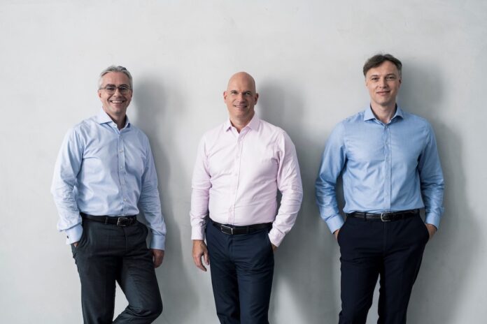 REIA Capital Gründer und CEO Thomas Weinmann mit den beiden weiteren Partnern Markus Kronenberghs und Oliver Kneschewitz (v.l.n.r.)