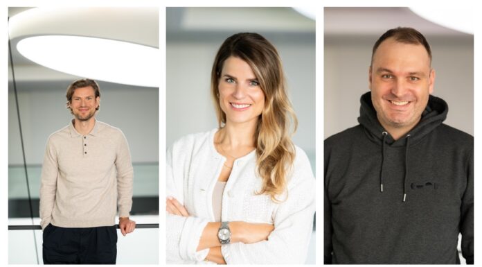 Cusp Capital erweitert Partnerkreis Dr. Maximilian Rowoldt, Dr. Carolin Althoff und Matthias Müller von cusp capital (c) cusp capital