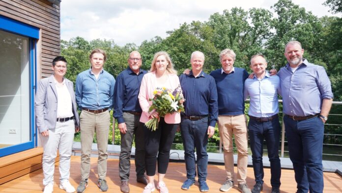 V.l.n.r.: Maria Ouzouni-Brink, Hampus Nilzén, Dietrich Mantei, Kathrin Geh, Ulf Stolte, Magnus Alsterlind, Konrad Buza, Boris Weber (c) meetB V.l.n.r.: Maria Ouzouni-Brink, Hampus Nilzén, Dietrich Mantei, Kathrin Geh, Ulf Stolte, Magnus Alsterlind, Konrad Buza, Boris Weber (c) meetB