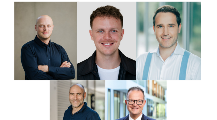 Comeback der Fintechs Hans-Jürgen Griesbacher (Trever), Henrik Bredenhals (w3.fund), Jörg Landsch (Deutsche Bank Corporate Venture Capital), Wolfgang Männel (Blockchain Founders Capital) & Volker Braunberger (Funds On Chain)