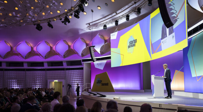 WIN-Initiative: 12 Mrd. EUR für deutsche Start-ups Startup Germany Summit mit Dr. Robert Habeck, Bundesminister für Wirtschaft und Klima (c) Bundesministerium für Wirtschaft und Klima