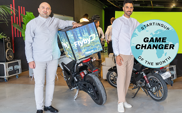 Flyby – die Zukunft der letzten Liefermeile Cheyenne Kamran (CEO) & Saher Khattab (Head of Advertising)