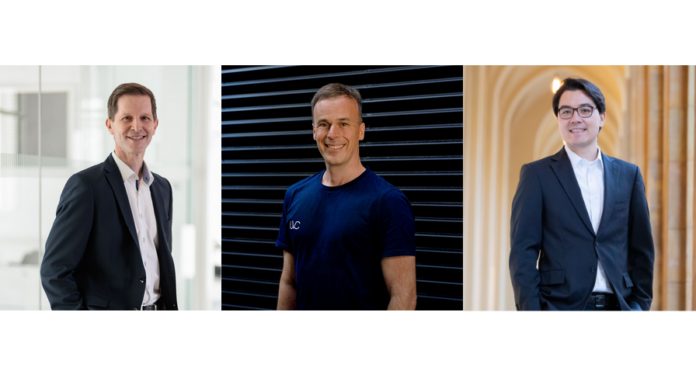 Beteiligungsbranche setzt auf Deeptech Markus Mrachacz (Bayern Kapital), Andreas Unseld (UVC Partners) & Florian Theyermann (FCF Fox Corporate Finance)