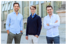 Das Gründerteam von Avelios Medical: Christian Albrecht, Nicolas Jakob und Dr. Sebastian Krammer
