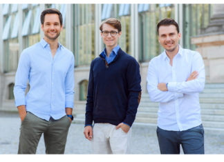 Das Gründerteam von Avelios Medical: Christian Albrecht, Nicolas Jakob und Dr. Sebastian Krammer