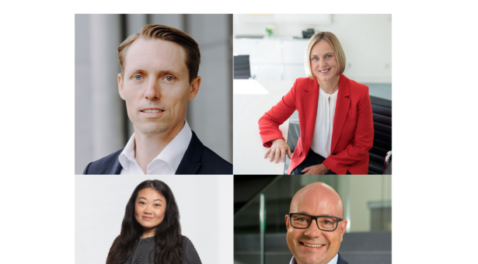 Dr Sascha Berger (biotech investor), Monika Steger (Bayern Kapital), Dr Fei Tian (MIG Capital) & Holger Reithinger (Forbion)