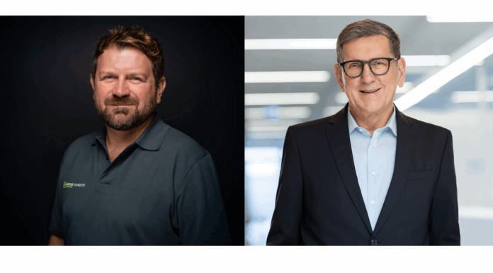 Patrick Burkert (Campus Founders) & Prof. Reinhold Geilsdörfer (Dieter Schwarz Stiftung)