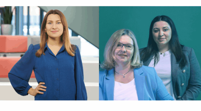 Irina Reimer (Life Science Factory), Prof. Dr Elisabeth Zeisberg & Dr Sabine Maamari (Avocet Bio)