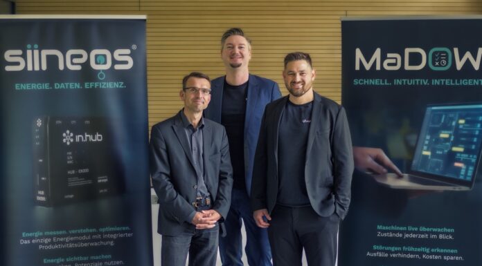 in.hub sichert sich siebenstelliges Wachstumskapital Thomas Dörffel (TGFS), Christian Groß & Marco Neubert (beide in.hub) (v.l.n.r.) (c) TGFS