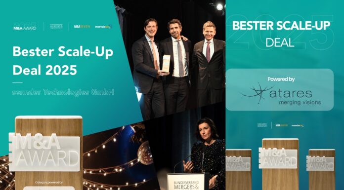 sennder gewinnt Scale-Up Award beim M&A Award 2025 sennder gewinnt Scale-Up Award beim M&A Award 2025 (c) M&A Verband