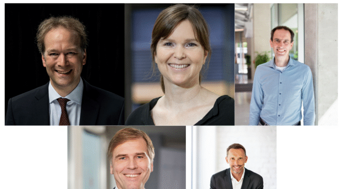 Neue Gründerzeit im Rheinland Prof. Dr. Kai Thürbach (Gateway Gründungsnetz e.V.), Dr. Stephanie Grubenbecher (Gateway TH Köln), Marc Kley (Gateway Exzellenz Start-up Center der Universität zu Köln), André van Hall (BioCampus Cologne) & Dr. Manfred Janssen (KölnBusiness Wirtschaftsförderung)