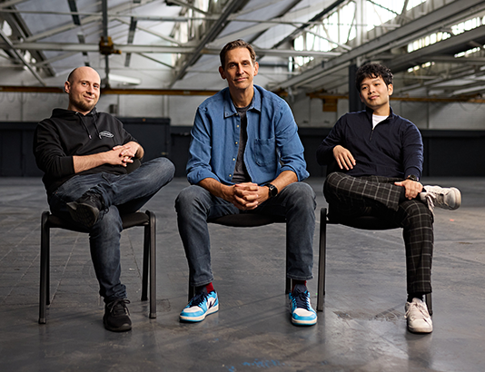 Die Blockbrain-Gründer Antonius Gress, Mattias Protzmann und Nam Hai Ngo