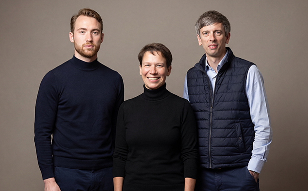 Das Oska-Health-Gründungsteam Niklas Best, Claudia Ehmke und Dr. Malte Waldeck