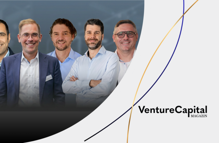 11 Mio. Euro für Physical AI: Wie FLEXOO Hardware zum Sprechen bringen will Das FLEXOO-Gründungsteam (v.l.n.r.:): Sieer Angar (© Atelier Raffler Photographie), Dr. Michael Kröger (© Lukas Adler), Dr. Mathieu Turbiez, Dr. Jean-Charles Flores und Dr. Janusz Schinke