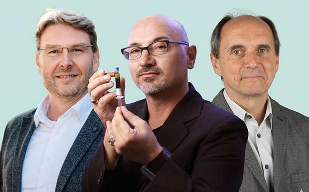 Die iDEL-Therapeutics-Founder Dr. Marcus Kostka, Dr. Andreas Briel und Dr. Jürgen Moll