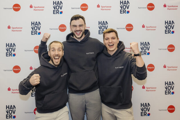 Gewinner*innen &bdquo;Next Mittelstand&ldquo;: Die Blattwerk UG - Kevin Faeseler, Constantin Berhorst-Mund und Tim Fricke