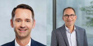 Neue Geschäfstführer bei der BayBG: Stefan Koller (l.) und Andreas Käufl führen künftig gemeinsam mit Peter Pauli in einer Dreierspitze (c) Stefan Heigl, Christian Schranner