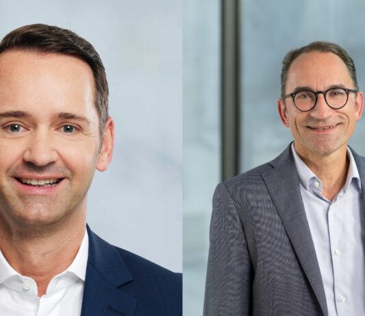 Neue Geschäfstführer bei der BayBG: Stefan Koller (l.) und Andreas Käufl führen künftig gemeinsam mit Peter Pauli in einer Dreierspitze (c) Stefan Heigl, Christian Schranner