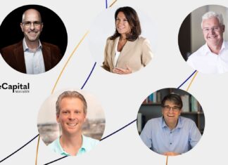 Bernhard Kugel (S-UBG Aachen), Natascha Grosser (Private Equity Forum NRW), Willi Mannheims (eCapital, entrepreneurial Partners), Simon Schneider (neoteq ventures) & Dr. Peter Wolff (EnjoyVenture Management)