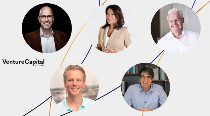 Bernhard Kugel (S-UBG Aachen), Natascha Grosser (Private Equity Forum NRW), Willi Mannheims (eCapital, entrepreneurial Partners), Simon Schneider (neoteq ventures) & Dr. Peter Wolff (EnjoyVenture Management)