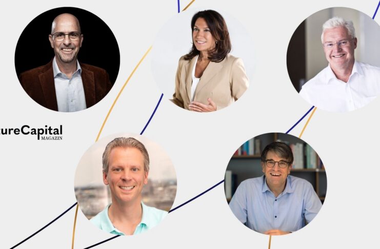 Bernhard Kugel (S-UBG Aachen), Natascha Grosser (Private Equity Forum NRW), Willi Mannheims (eCapital, entrepreneurial Partners), Simon Schneider (neoteq ventures) & Dr. Peter Wolff (EnjoyVenture Management)
