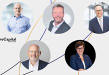 Mehr als Mikrochips Sören Schuster (TGFS Technologiegründerfonds Sachsen), Frank Tappert (Sächsische Beteiligungsgesellschaft), Dirk Panter (Staatsminister im Sächsischen Staatsministerium für Wirtschaft, Arbeit, Energie und Klimaschutz), Markus H. Michalow (MBG Sachsen) & Susanne Stump (futureSAX)