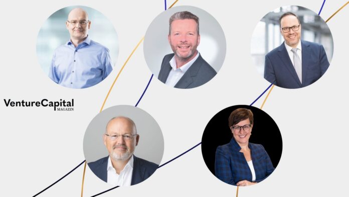 Sören Schuster (TGFS Technologiegründerfonds Sachsen), Frank Tappert (Sächsische Beteiligungsgesellschaft), Dirk Panter (Staatsminister im Sächsischen Staatsministerium für Wirtschaft, Arbeit, Energie und Klimaschutz), Markus H. Michalow (MBG Sachsen) & Susanne Stump (futureSAX) Sören Schuster (TGFS Technologiegründerfonds Sachsen), Frank Tappert (Sächsische Beteiligungsgesellschaft), Dirk Panter (Staatsminister im Sächsischen Staatsministerium für Wirtschaft, Arbeit, Energie und Klimaschutz), Markus H. Michalow (MBG Sachsen) & Susanne Stump (futureSAX)