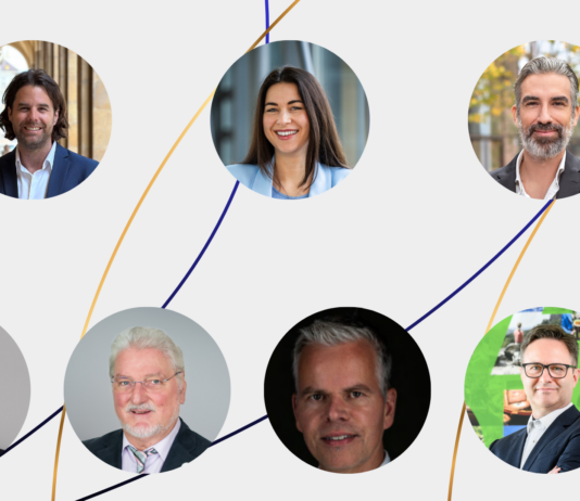 Mathias Klozenbücher (FCF), Dr. Peggy Jungke (nukliD®), Fabrizio Calisti (Angelini Ventures), Odile Jaume (ICPO Foundation), Prof. Dr Richard Baum (ICPO Foundation), Prof. Dr Klaus Kopka (Helmholtz Zentrum Dresden-Rossendorf) & Thomas Horn (Saxony Trade & Invest Corp. (WFS))