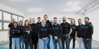 Das Fusion Bionic-Team rund um die Gründer*innen Dr. Sabri Alamri, Benjamin Krupop, Laura Kunze, Dr. Tim Kunze