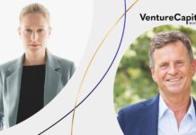 Heike Freund, Startup-Verband/Marvel Fusion, und Dr. Manfred Gößl, Bayerischer Industrie- und Handelskammertag 