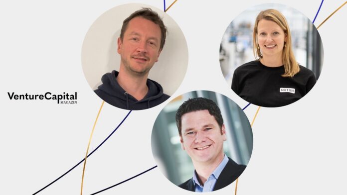 Stephan Dengler (chargeIQ), Dr. Rubina Zern-Breuer (TRACES Universität Stuttgart), Dr. Eric Braun (TTI) Stephan Dengler (chargeIQ), Dr. Rubina Zern-Breuer (TRACES Universität Stuttgart), Dr. Eric Braun (TTI)