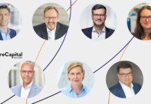 Von der Forschungsidee zum Milliardenunternehmen Christian Gnam (IZB), Prof. Dr. Ralf Huss (BioM), Dr. Thomas Welfers (DITEC), Dr. Joanna Stachnik (TZDO), Dr. Ulf-Marten Schmieder (Technologiepark Weinberg Campus), Dr. Christina Quensel (Campus Berlin-Buch) und Martin Nätscher (WITENO)