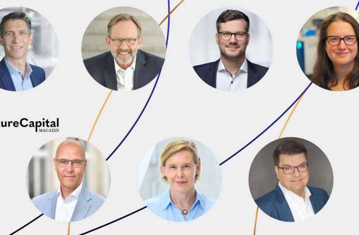 Von der Forschungsidee zum Milliardenunternehmen Christian Gnam (IZB), Prof. Dr. Ralf Huss (BioM), Dr. Thomas Welfers (DITEC), Dr. Joanna Stachnik (TZDO), Dr. Ulf-Marten Schmieder (Technologiepark Weinberg Campus), Dr. Christina Quensel (Campus Berlin-Buch) und Martin Nätscher (WITENO)