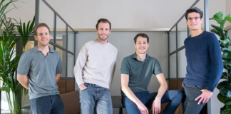 Berliner FinTech Moss knackt die Milliardenmarke: Ein genauer Blick auf das neue Unicorn Das Moss-Gründerteam Ante Spittler, Anton Rummel, Ferdinand Meyer und Stephan Haslebacher