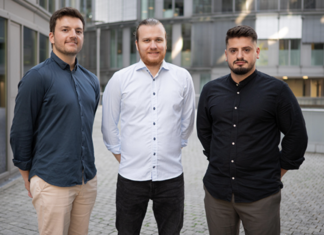 Aachener KI-Start-up amber sichert sich 7 Millionen Euro amber-Gründer Bastian Maiworm, Philipp Reißel und Igli Manaj © amber