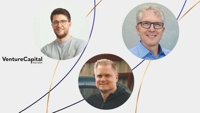 Christian Knott (Capnamic), Marcus Behrendt (BMW i Ventures) und Matthias Schanze (Rethink Ventures)