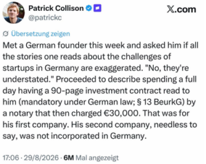 X-Posting, Patrick Collison (CEO, Stripe)