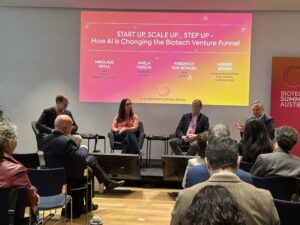 Panel "START UP, SCALE UP ... STEP UP - How AI is Changing the Biotech Venture Funnel"