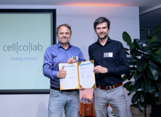 Timon Rupp (Geschäftsführer, CIC Germany Innovation Services GmbH) & Gregor Kindelmann (Geschäftsführer, Cellcolab)