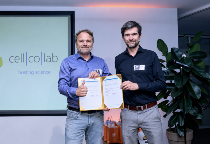 Timon Rupp (Geschäftsführer, CIC Germany Innovation Services GmbH) & Gregor Kindelmann (Geschäftsführer, Cellcolab) Timon Rupp (Geschäftsführer, CIC Germany Innovation Services GmbH) & Gregor Kindelmann (Geschäftsführer, Cellcolab)
